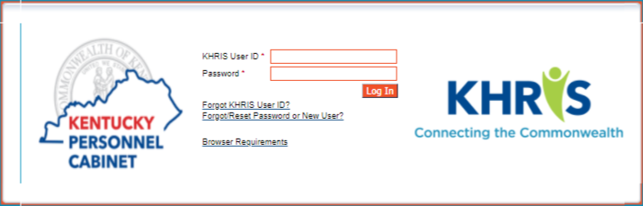 KHRIS login 