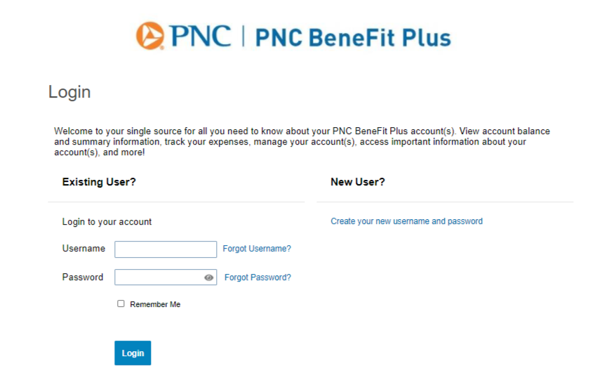 Login to PNC benefit