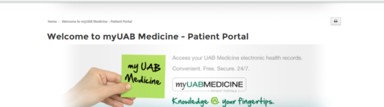 patient portal UAB