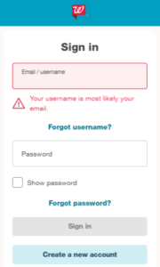 Walgreens Login Portal